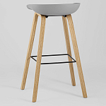 Барный стул на ножках из натурального дерева Boras Grey варинант исполнения - 5 | Loft Concept в Ижевске