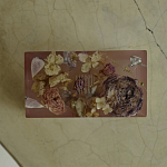 Шкатулка из эпоксидной смолы с цветами розовая Epoxy Resin Rectangular Box Pink варинант исполнения - 3 | Loft Concept в Ижевске