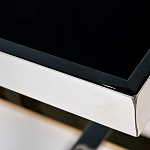 Столик журнальный квадратный с основанием в оттенках хром и золото Harmony Color and Shapes варинант исполнения - 2 | Loft Concept в Ижевске