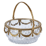 Корзиночка из прозрачного стекла с бронзовой ручкой Eden Garden варинант исполнения - 2 | Loft Concept в Ижевске