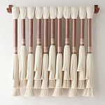 Плетеное настенное украшение с кистями Caballo Wall Hanging варинант исполнения - 3 | Loft Concept в Ижевске