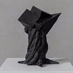 Скульптура «Окаменелый рост», Черный объект варинант исполнения - 2 | Loft Concept в Ижевске