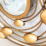 Зеркало в круглой раме украшенной раковинами с жемчугом Pearl in the Gleam варинант исполнения - 3 | Loft Concept в Ижевске