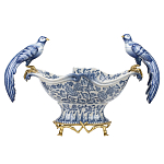 Фарфоровая чаша с птицами Blue and White варинант исполнения - 1 | Loft Concept в Ижевске