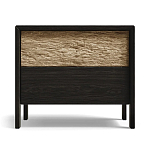 Тумба 2 ящика с подсветкой на рельефном фасаде Warm Industrial варинант исполнения - 1 | Loft Concept в Ижевске