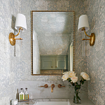 Зеркало прямоугольное в фактурной золотой раме Reflective Fabric варинант исполнения - 2 | Loft Concept в Ижевске