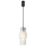 Подвесной светильник со стеклянным рифленым плафоном цилиндрической формы Eliara 13 варинант исполнения - 6 | Loft Concept в Ижевске