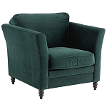 Кресло с обивкой из хлопкового велюра Porter Green Armchair варинант исполнения - 1 | Loft Concept в Ижевске