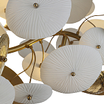 Люстра с белыми и золотистыми цветами G9 Dahlia Flowers Lamp варинант исполнения - 5 | Loft Concept в Ижевске