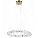 Светодиодная кольцевая люстра с круглыми плафонами Crystal Globule Chandelier варинант исполнения - 2 | Loft Concept в Ижевске
