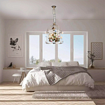 Люстра в виде клетки с цветами Flower Cell варинант исполнения - 4 | Loft Concept в Ижевске