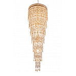 Люстра многоярусная каскадная с хрустальными подвесками Roul Crystal Light варинант исполнения - 5 | Loft Concept в Ижевске