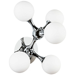 Бра с 5-ю плафонами из стеклянных шаров Pearls Suspension Chrome Wall Lamp варинант исполнения - 1 | Loft Concept в Ижевске