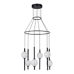 Люстра светодиодная с 6-ю сферическими стеклянными плафонами Splatter варинант исполнения - 3 | Loft Concept в Ижевске