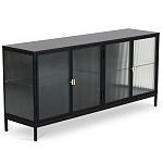 Сервант четырехдверный с рифленым стеклом The Keeper варинант исполнения - 1 | Loft Concept в Ижевске