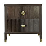 Тумба прикроватная с двумя ящиками Elsa Dreams Walnut варинант исполнения - 5 | Loft Concept в Ижевске