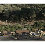 Дизайнерский круглый кофейный стол из металла с мраморным декором PANNA COTTA Coffee Table варинант исполнения - 3 | Loft Concept в Ижевске