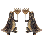 Подсвечник в виде дракона Dragon candlestick Green Gold Brown L or R варинант исполнения - 7 | Loft Concept в Ижевске