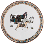 Чайный сервиз из фарфора с изображением лошадей на 6 персон 15 предметов Porcelain Horse Set  варинант исполнения - 6 | Loft Concept в Ижевске