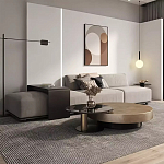 Комплект их 2-х круглых дизайнерских журнальных столов Difelap варинант исполнения - 2 | Loft Concept в Ижевске