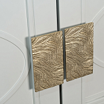 Шкаф бежевый двухдверный с полками и штангой Eccentricity варинант исполнения - 3 | Loft Concept в Ижевске