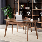 Стол рабочий округлой формы с ящиком  Working Moonnut Table варинант исполнения - 1 | Loft Concept в Ижевске