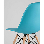 Пластиковый стул на ножках из массива бука Eames Torquoise варинант исполнения - 3 | Loft Concept в Ижевске