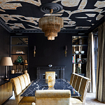 Обои ручная роспись в стиле Арт-деко Symphony Original colourway on Flint silk dupion варинант исполнения - 2 | Loft Concept в Ижевске