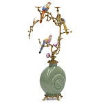 Фарфоровый подсвечник с бронзовым декором Eden Garden варинант исполнения - 2 | Loft Concept в Ижевске