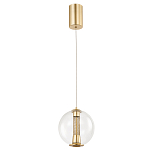 Подвесной светильник с плафоном в форме шара Inner Gleam Orb gold варинант исполнения - 4 | Loft Concept в Ижевске
