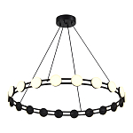 Люстра кольцевая с круглыми светодиодными источниками света Maxine Light варинант исполнения - 4 | Loft Concept в Ижевске