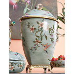 Ваза с крышкой и цветочным узором Genuine Chinese Classics варинант исполнения - 5 | Loft Concept в Ижевске