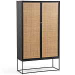 Шкаф с 2-мя дверцами из ротанга ручной работы Fuse Wicker Furniture варинант исполнения - 1 | Loft Concept в Ижевске
