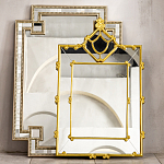 Зеркало прямоугольное Golden Classic Ornament Mirror варинант исполнения - 5 | Loft Concept в Ижевске
