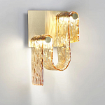 Бра волнистой формы из фактурного стекла Wave варинант исполнения - 6 | Loft Concept в Ижевске