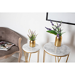 Столик дизайнерский Beige marble варинант исполнения - 3 | Loft Concept в Ижевске