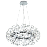 Круглая подвесная люстра Crystal Dandelions Chrome Chandelier варинант исполнения - 2 | Loft Concept в Ижевске