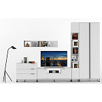 Полка навесная белая открытая Strict Lines  варинант исполнения - 6 | Loft Concept в Ижевске