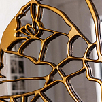 Зеркало кругле в декоративной раме золотого цвета Golden Ratio варинант исполнения - 2 | Loft Concept в Ижевске