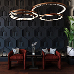 Гипсовая 3D Панель HEXAGON TEMPLE варинант исполнения - 1 | Loft Concept в Ижевске