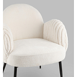 Полукресло Wave Stripes букле белый варинант исполнения - 2 | Loft Concept в Ижевске