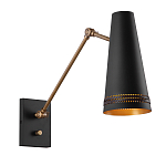 Бра черного цвета с конусным металлическим плафоном Alora варинант исполнения - 1 | Loft Concept в Ижевске