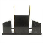 Настольный письменный набор из мрамора и змеевика с гербом России Marble Accessory варинант исполнения - 4 | Loft Concept в Ижевске