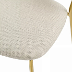 Стул барный широкой полукруглой спинкой на золотистых ножках Chair Smooth Shapes варинант исполнения - 6 | Loft Concept в Ижевске