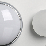 Бра овальной формы белого цвета с 2-мя лампами Lunar Pebbles варинант исполнения - 7 | Loft Concept в Ижевске