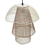 Подвесной светильник Beige Gold Mesh Tube Lampshade Hanging Lamp варинант исполнения - 4 | Loft Concept в Ижевске