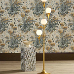 Торшер с золотым каркасом в виде стебля с листьями Inspired by Nature варинант исполнения - 4 | Loft Concept в Ижевске