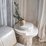 Дизайнерский журнальный стол цилиндрической формы фактурный Mylepen варинант исполнения - 3 | Loft Concept в Ижевске