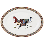 Сервиз обеденный из фарфора с изображением лошадей на 6 персон 23 предмета Porcelain Horse Set  варинант исполнения - 4 | Loft Concept в Ижевске