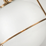 Подвесной светильник с белым плафоном в форме шара в арочной подвеске Hinkley варинант исполнения - 18 | Loft Concept в Ижевске